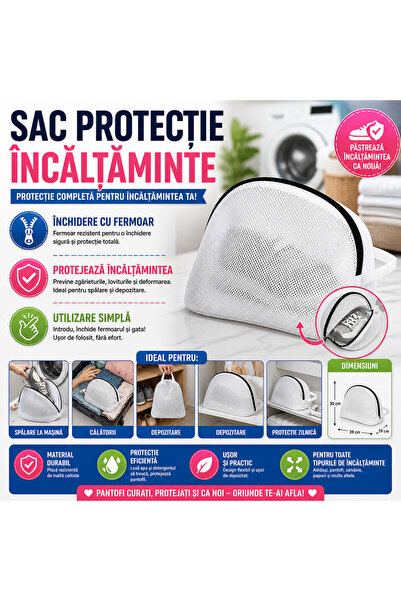 SMARTECH Sac de spălat pantofi, protecție pentru pantofi și mașină de spălat,...
