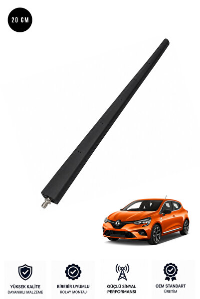MEF Renault Clio 5 Uyumlu Anten Çubuğu Yüksek Çekim 20 Cm Fm/Am/Navı