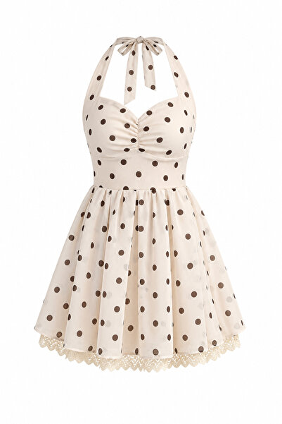 QUE STYLE Rochie mini cu buline