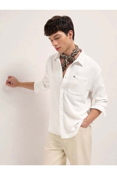 The Bear House Men's long Sleeve Shirt, breathable, soft comfort Fabric