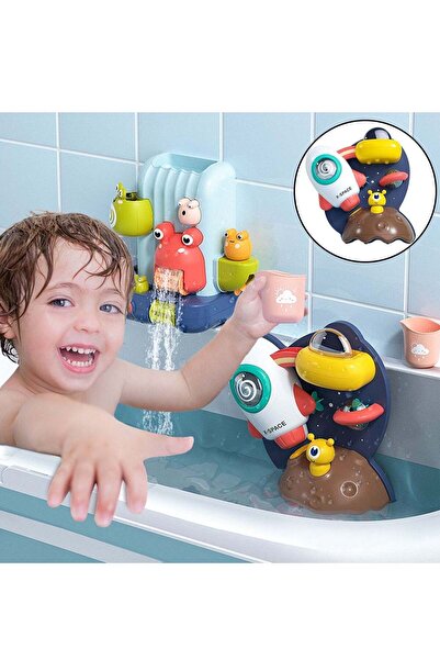 Arabest Space Ship Bath Toys for Toddlers 1-3 Year Old,Interactive Multicolor...