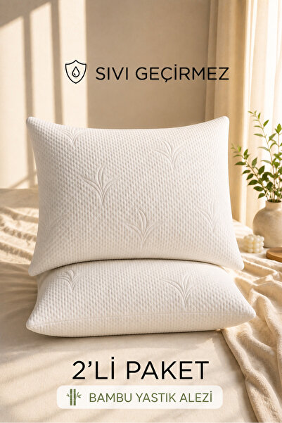 DAMIEN 2 Bamboo Luxury Liquid-Proof Pillow Protectors |   50X70Cm Waterproof ...