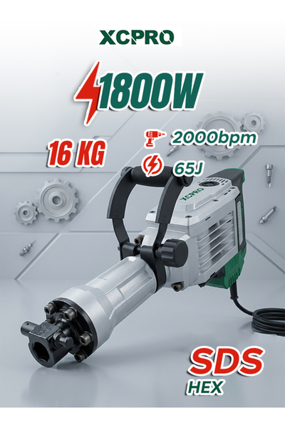 XCPRO Demolition Breaker 1800W HEX 16Kg