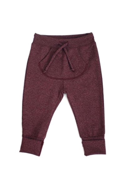 Karamela Kangaroo Pocket Pants Burgundy