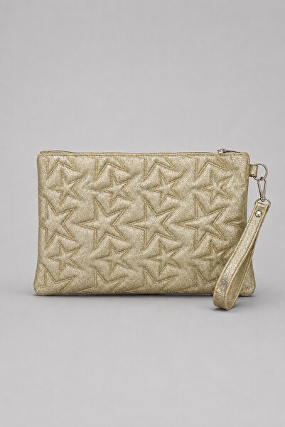 RumyaCollection Ženska antracit žuta svetlucava clutch torba, elegantna portf...