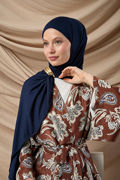 Silk Home Premium χτενισμένο βαμβακερό σάλι 65002-03 Navy Blue