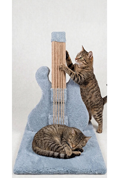 Rock Miyav Gitar Serisi Dekoratif Kedi Tırmalama Tahtası - Büyük Boy 74 cm
