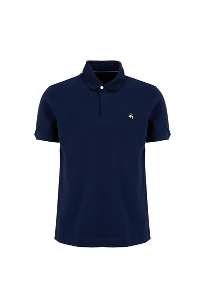BROOKS BROTHERS Тъмносиня мъжка тениска BBSS26MTS001