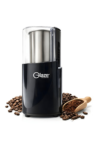 Glaze مطحنة قهوة كهربائية بقوة 300 واط، سعة 100 غرام، شفرة من الفولاذ المقاوم...