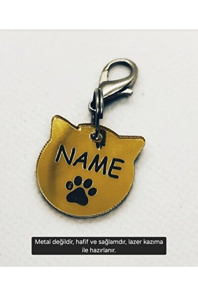 hebmeyy Kedi Künyesi, Kedi Isimlik, Tasmaya Takılan Isimlik, Pet Tag