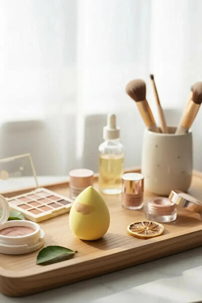 Miniso Lisanslı Eğlenceli Meyve Serisi Limon Temalı Makyaj Süngeri Seti – Yum...
