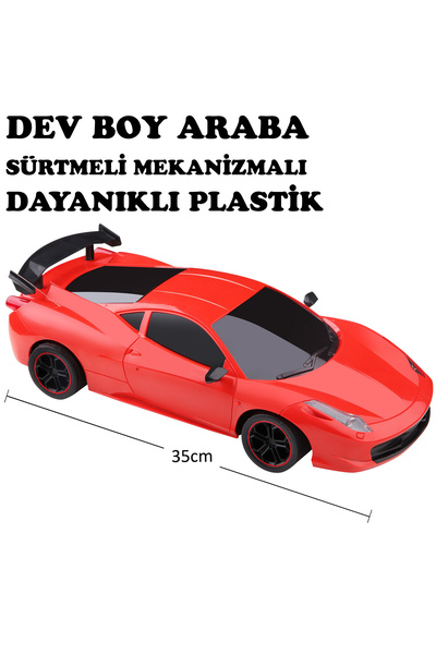Toysan 1/12 SÜRTMELİ KIRMIZI SPOR ARABA FER