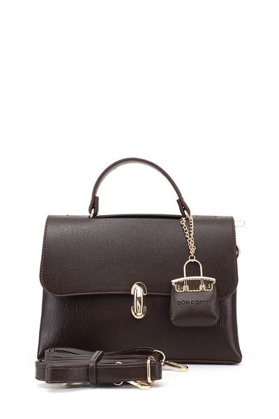 GÖNDERİ(R) Women's Brown Long Strap Hand and Shoulder Bag