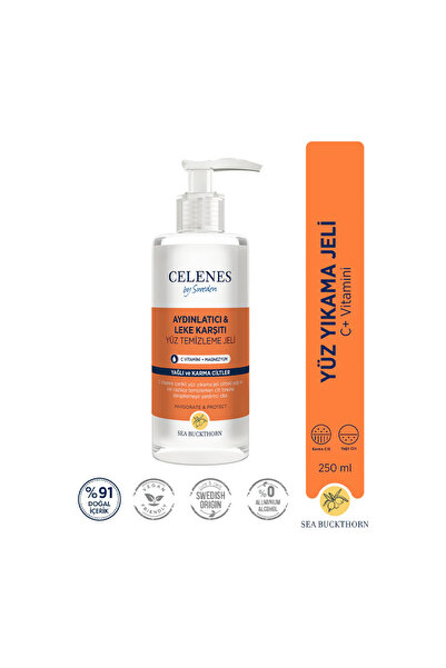 Celenes Sea Buckthorn Yüz Yıkama Jeli Yağlı ve Karma Ciltler 250 ml