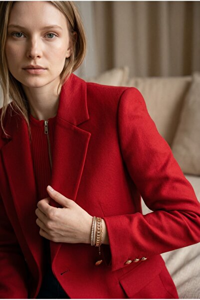 the blazer obsessed Kadın Kırmızı Blazer Ceket