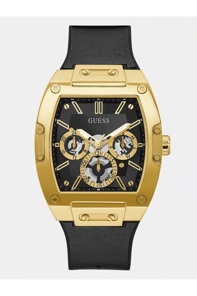 Guess Multi-function genuine leather watch