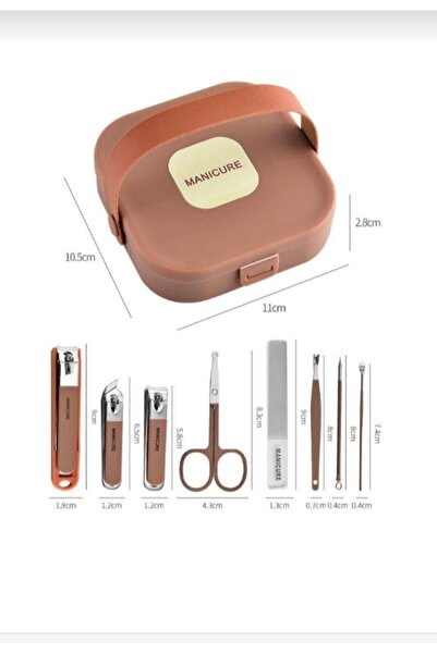 Acarlar Ticaret 8 in 1 Portable Manicure Set with Box
