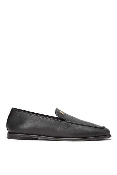 Tommy Hilfiger Siyah Kadın Deri Loafer FW0FW09319BDS