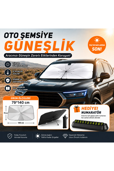point marketing 79x140 εκ. Αντηλιακό σκίαστρο αυτοκινήτου, συμβατό με όλα τα ...