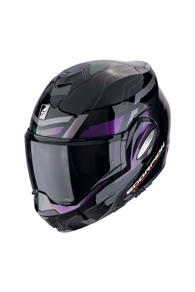 Scorpion Exo-Tech Evo Conquer Çene Açılabilir Motosiklet Kaskı Siyah Gümüş