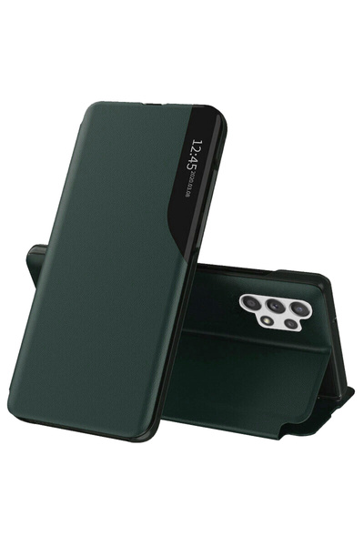 Techsuit Husă pentru Samsung Galaxy A32 4G - Seria eFold - Verde închis