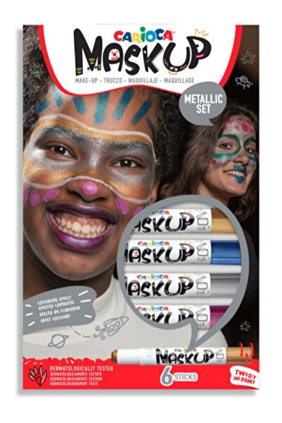 TOYFEST Carioca Face Paint - Yüz Boyası 6 Gr. 6 Renk METALLIC SET