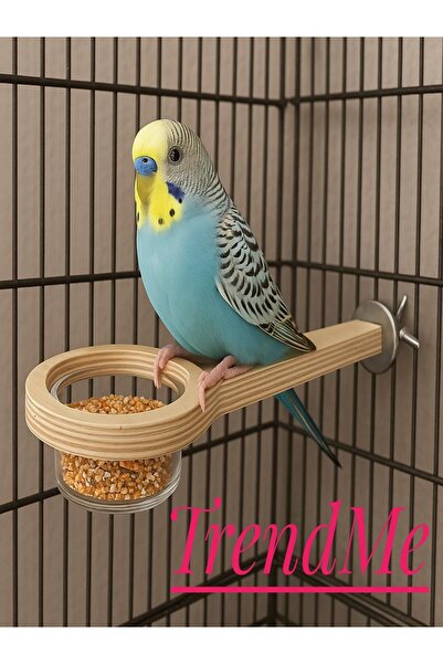 UniqBirdToys TrendMe Atıştırmalık Yemlik ve Mamalıklı Kuş Tüneği