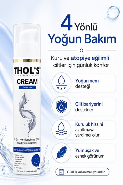 THOLS Tb21 Cream Intense Moisturizing Fluid Care Cream for Dry and Atopic Skin 50 ml