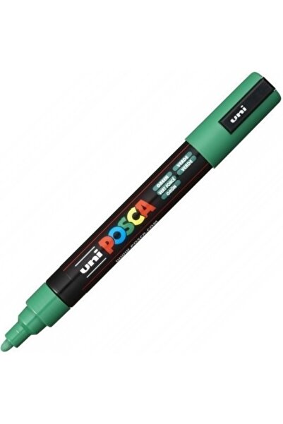 Uni Posca Marker Posca PC-5M, vârf mediu 1.8-2.5 mm, verde