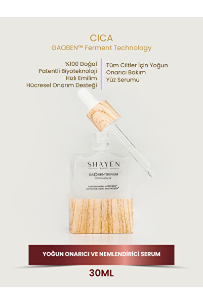 Shayen Paris GAOBEN™ Serum | %100 Natural Fermente Bitki Özlü Yoğun Bariyer B...