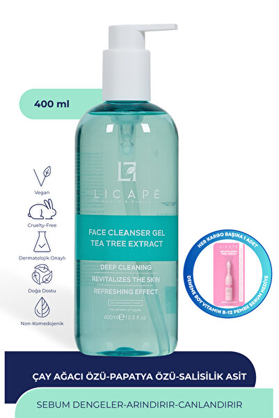 Licape Çay Ağacı Özlü Yüz Temizleme Jeli 400ml