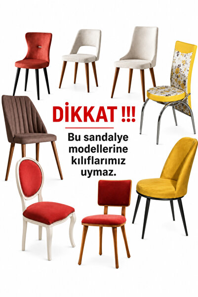 toğrak 1 adet Bürümcük Etekli Sandalye Kılıfı. Likralı, Lastikli, esnek, Yıkanabilir Sandalye Örtüsü