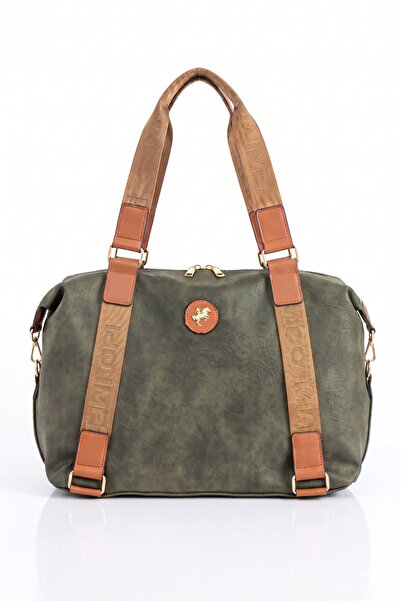 Miami Polo Clup Women's Large Size Suitcase Style Hand and Shoulder Bag