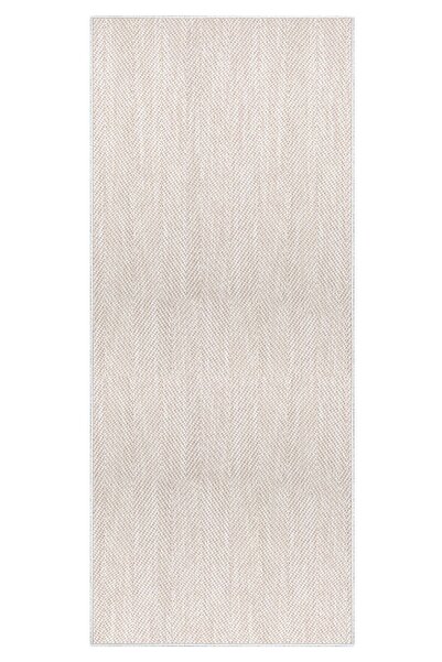 Valery Home Loom Yeni Nesil Bej Sisal Yumuşak Dokuma Mutfak Koridor Kilim Kaymaz Pamuk Taban Halı 7102A
