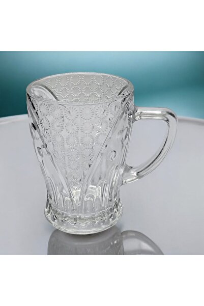 GALAXY GLASS YANPA TİCARET GALAXY GLASS 6 LI KULPLU MUG BARDAK KULPLU CAM BAR...