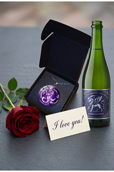 Oxolux, Lavinia Cadou elegant, colier medalion din seria Zodiac, design cosmi...