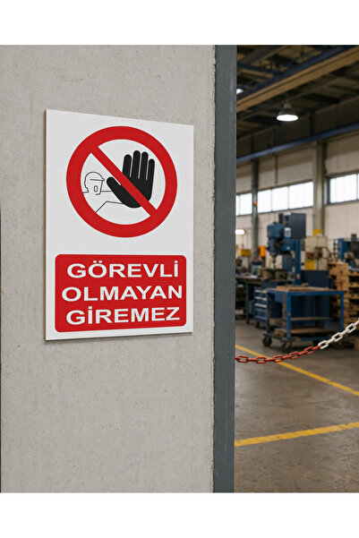 Occupational Safety Warning Sign Officers Cannot Enter