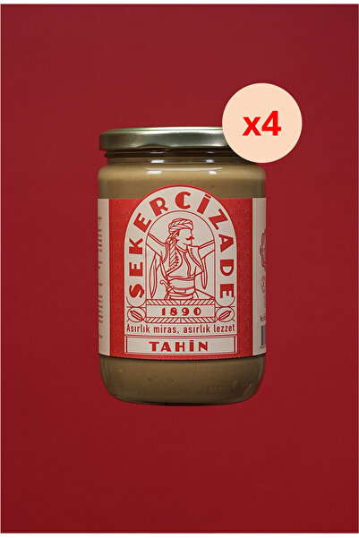 Şekercizade 1890 Tahinsever Package (Local Sesame Tahini 650Gr X 4)