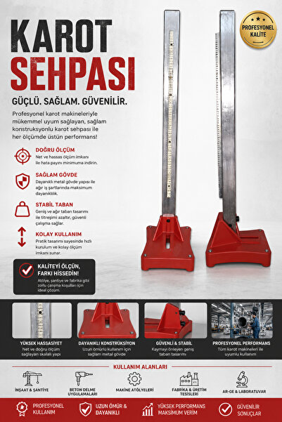 ELEKTRİKLİ KAROT SEHPASI