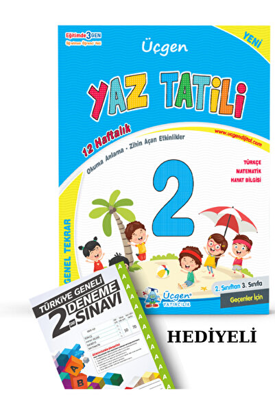 Üçgen Yayıncılık Üçgen 2. Sınıf Yaz Tatili Kitabı (2'den 3'e Geçenler Için)