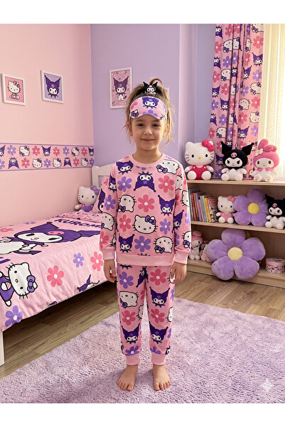 Fil Kids Κοριτσίστικο Σετ Πιτζάμες Βαμβάκι τεμαχίων από ύφασμα σε ροζ χρώμα, ...