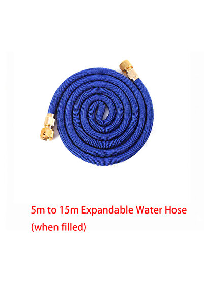 choice2 5m to 15m blue 3X Telescopic TPE Water Hose Copper Plated Garden Hose...