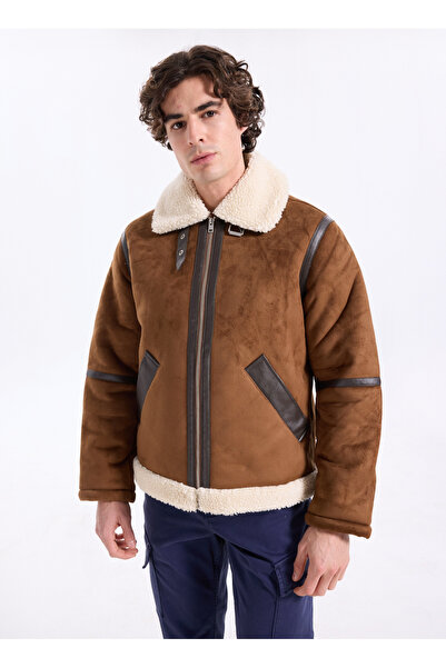 Jack & Jones Brown Men's Coat 12279379_Jjcole Aviator Jacket