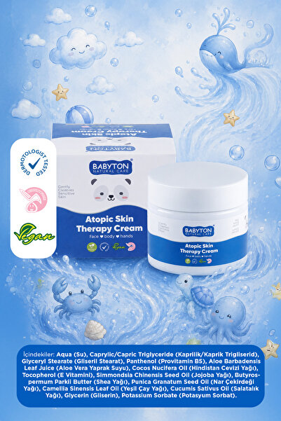 BABYTON Doğal Atopik Cilt Vücut Kremi 100 ml