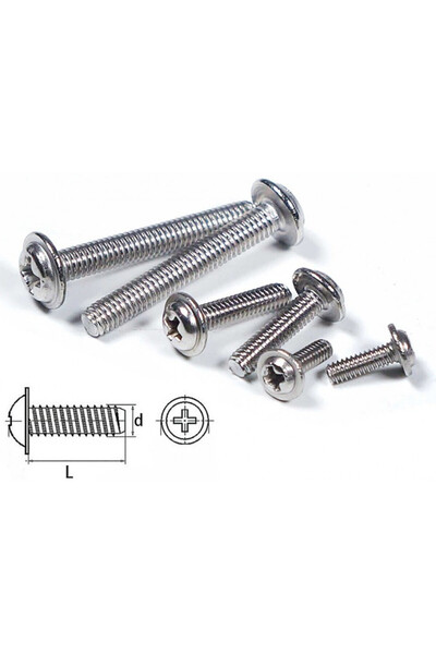 Robbe Șurub din oțel inoxidabil, cap cruce, M2.5x20mm (30 bucăți)