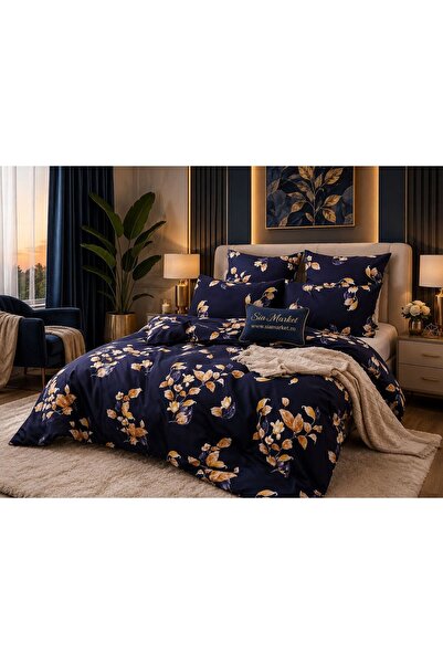 Casa Pucioasa Set Lenjerie Finet 4 Piese cu Cearceaf cu Elastic, 180x200cm, c...