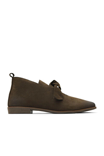 Bueno Shoes Каки дамски равни ботуши от набук 01wd3702