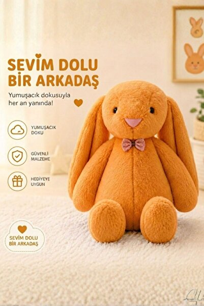 Sole My Sleeping Friend Long Ear Bunny with Bow Tie Plush Rabbit 65 Cm