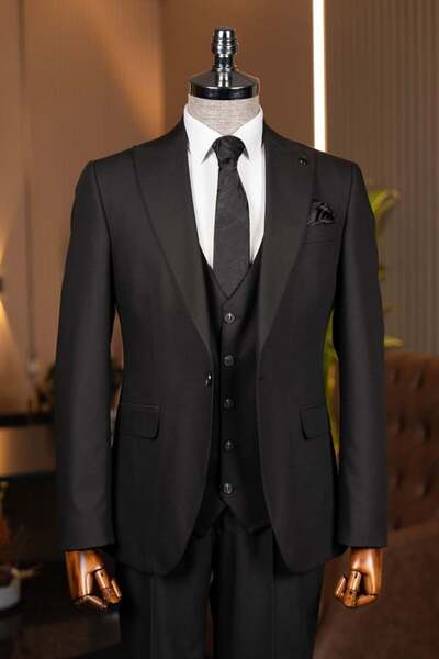 Terzi Ayhan Classics Exclusive vest suit black