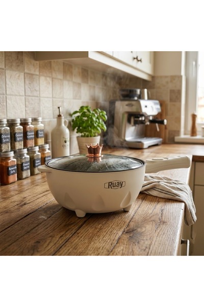 Primo Plus RA89 3L Electric Skillet with Glass Lid - High Heat Multi-Function...